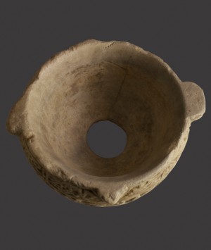 Mediterranean Byzantine Empire Marble Basin or Mortar